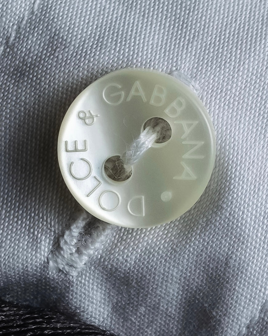 "DOLCE & GABBANA" Cuff logo engraved oversized shirt