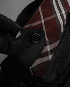 "BURBERRYS" Traditional detail double-breasted stand color trench coat