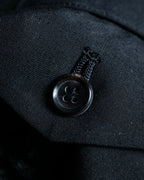 "COMME des GARCONS" Ruffle & tulle asymmetrical docking sarouel slacks