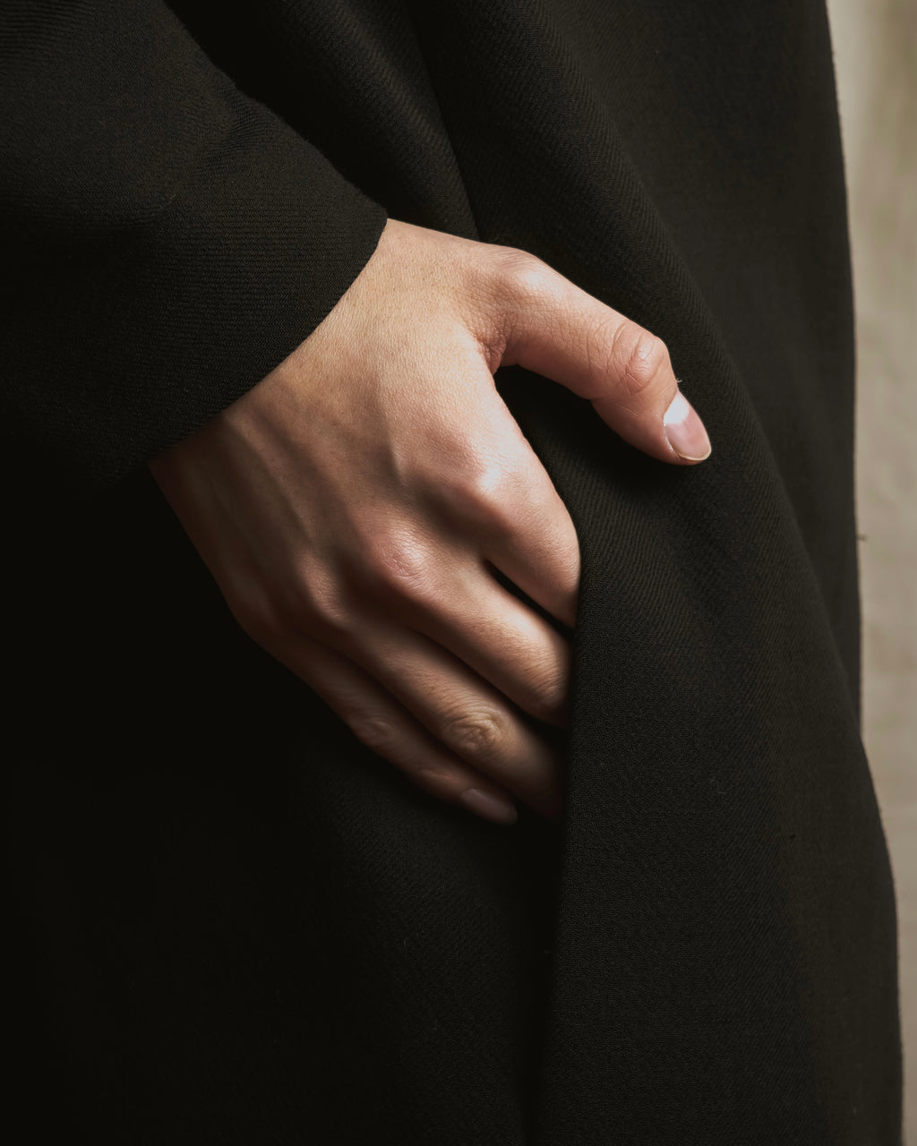 Abrigo de lana de sastrería minimalista de los años 90-00 de Dolce & Gabbana