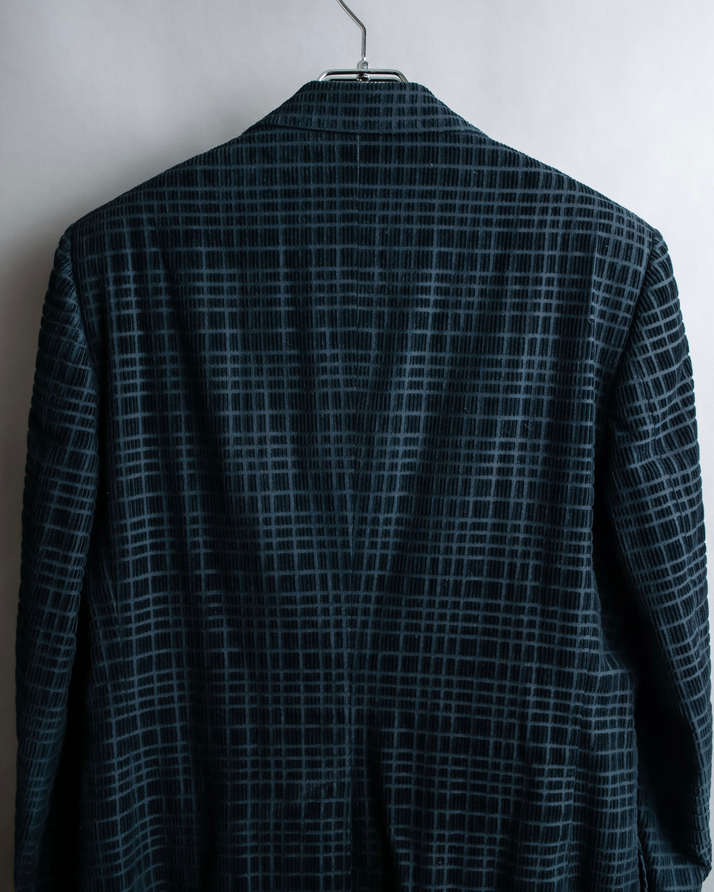 "DOLCE &amp; GABBANA" Checkered velvet tailored jacket