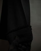 "CHANEL" Fringe design high waist straight cut slacks