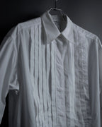 "CHANEL" 96's Spring collection tuck pleats shirt