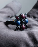 "LOUIS VUITTON"　Geometric color stone ring