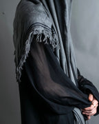 "GUCCI" GG pattern fringe detail scarf