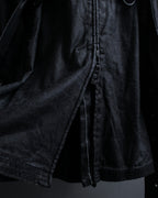 "JEAN PAUL GAULTIER" Firm finish double-zip belted mid-length coat