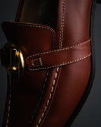 “HERMES” 90’s-00’s Chaine d’ancre hardware loafers