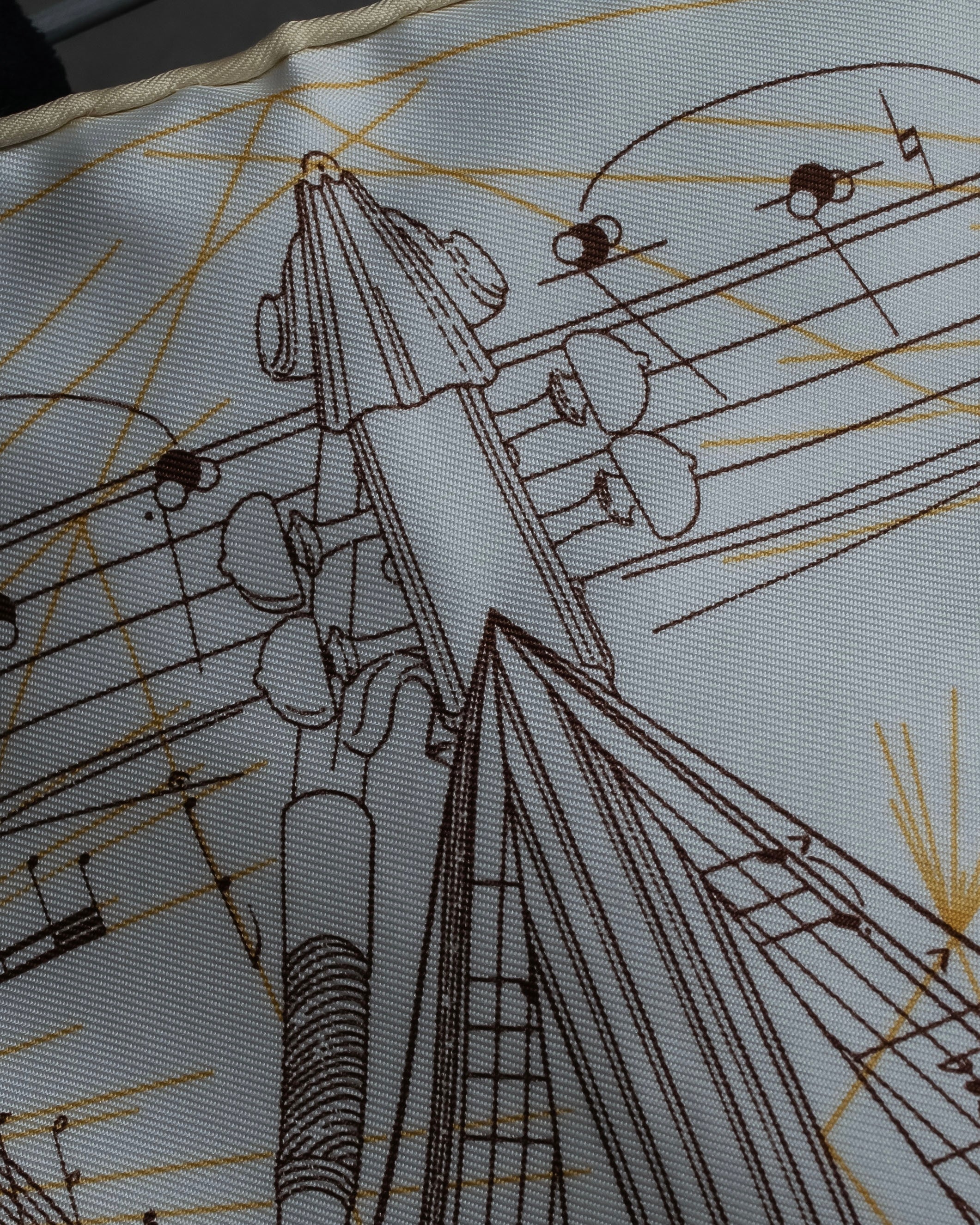 "HERMES" La Musique des Sphères petit carre scarf