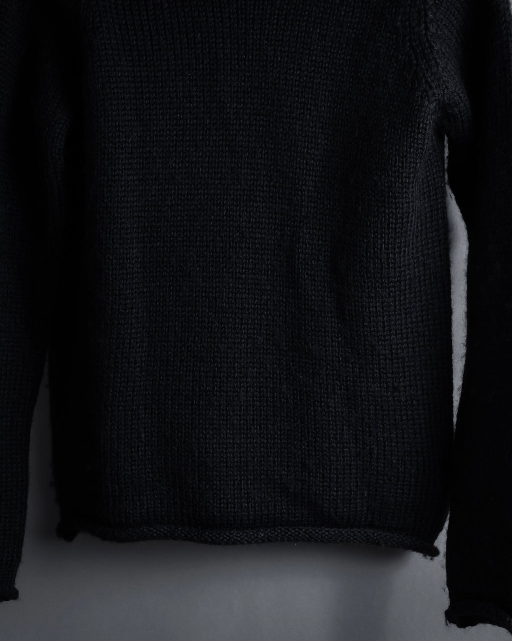 "Y’s" 17AW textured turtleneck knit sweater