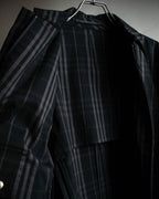 "BURBERRY" Combination leather design check pattern one-shoulder bag