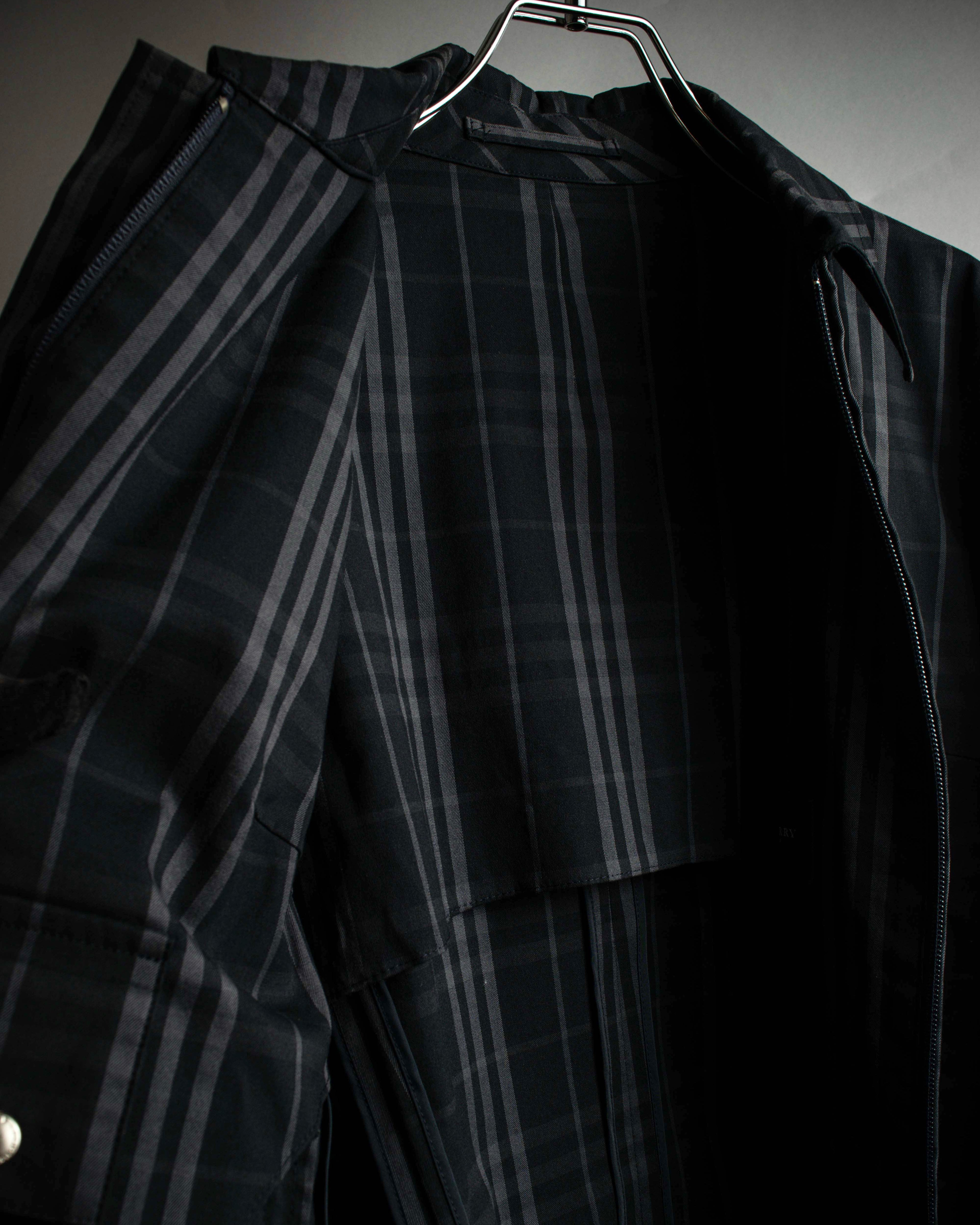 "BURBERRY" Combination leather design check pattern one-shoulder bag