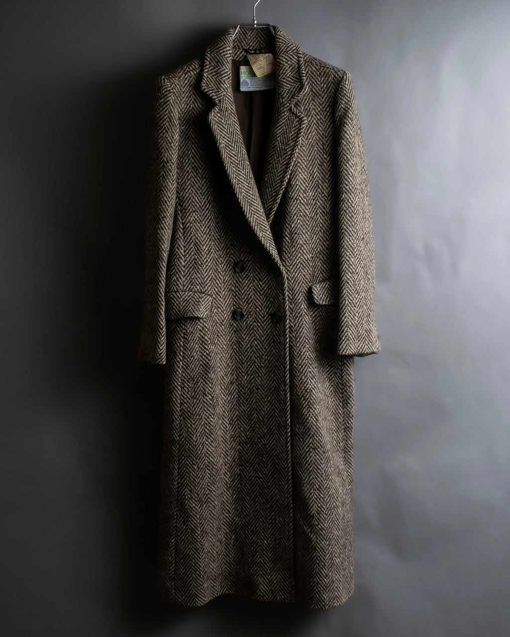 Vintage irish tweed long coat