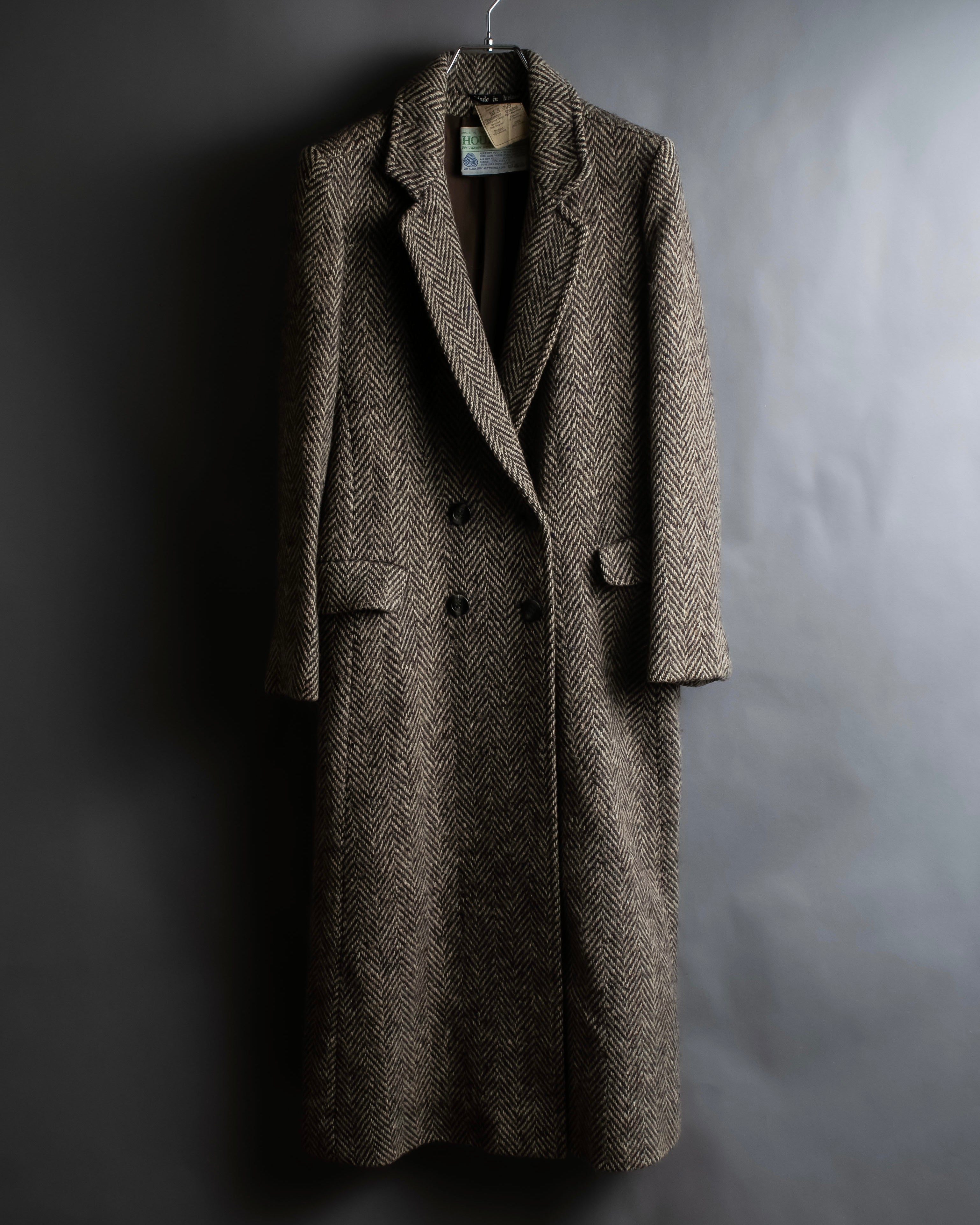 Vintage irish tweed long coat
