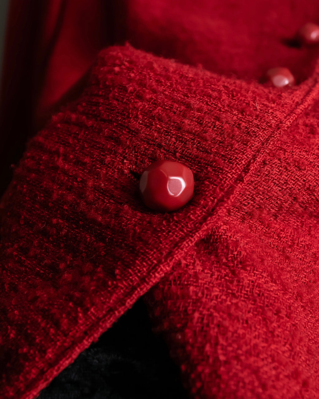"Salvatore Ferragamo" Vivid red color wool mix tailored jacket