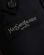 "YVES SAINT LAURENT" Classical tailoring shadow stripe pattern set up
