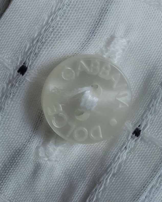 "Dolce & Gabbana" Grid stitch broadcloth shirt