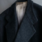 "Vintage brushed texture oversized mid-length chester coat"