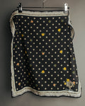 “Christian Dior” 90’s-00’s Romantic dot floral handkerchief scarf