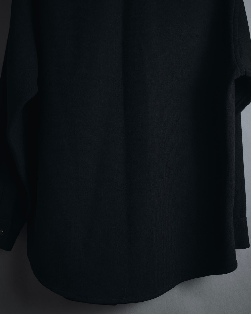 "Salvatore Ferragamo" 90’s signature engraved buttons wool shirt jacket