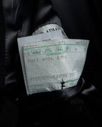 "GIORGIO ARMANI" Double-breasted charcoal gray super maxi chester coat