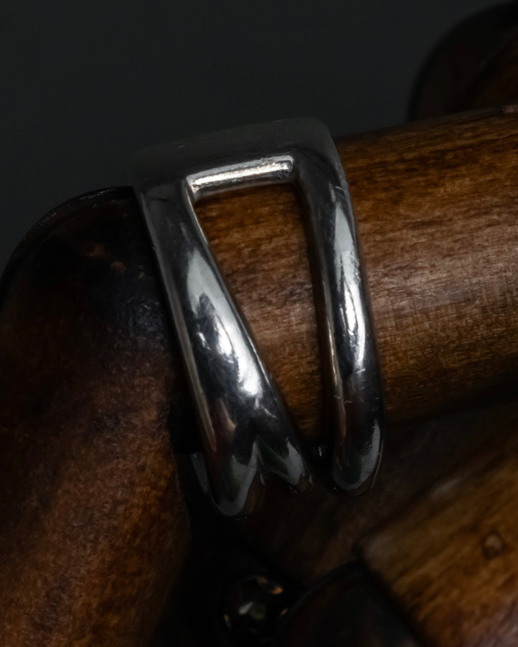 "Tiffany&Co" Open diagonal silver925 ring