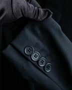 "Chloe" Oversized wool matte black set up