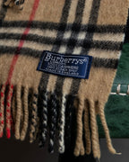 "BURBERRYS" Nova check pattern fringe design muffler
