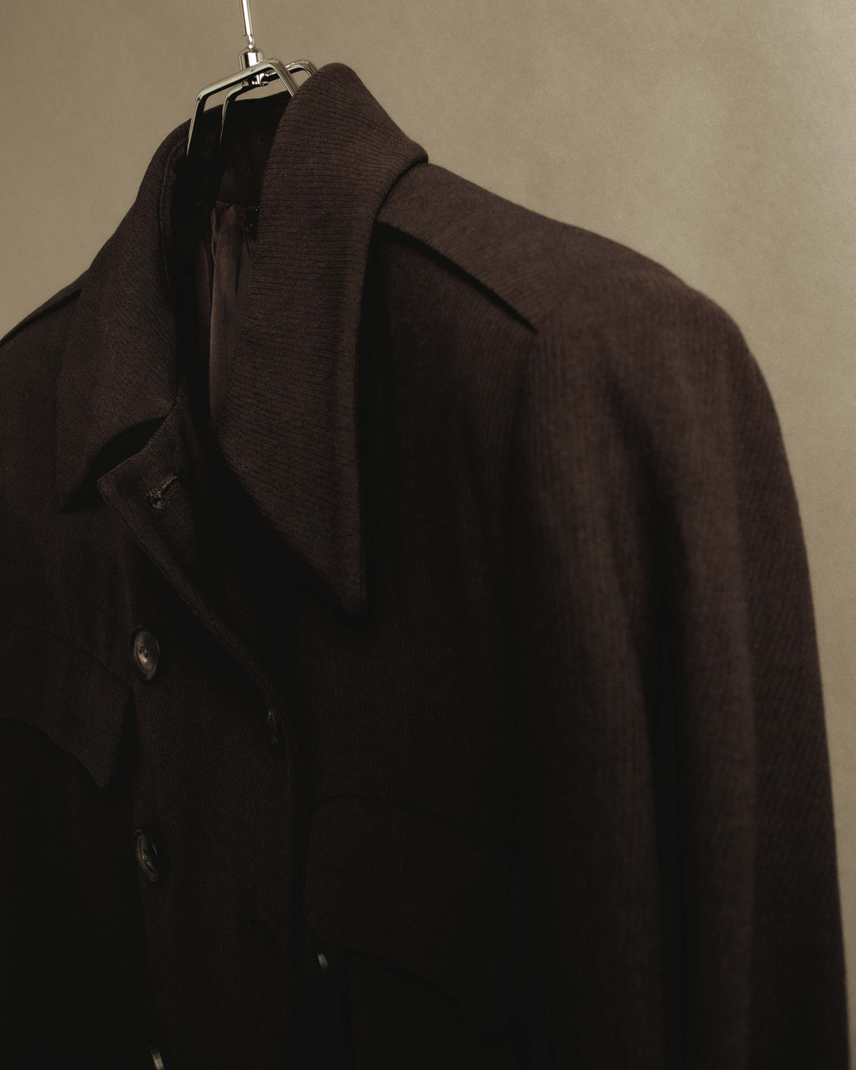 "GUCCI" 90's Classically tailored double-breasted coat