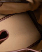 "Ralph Lauren" Blackwatch check canvas leather combination bag