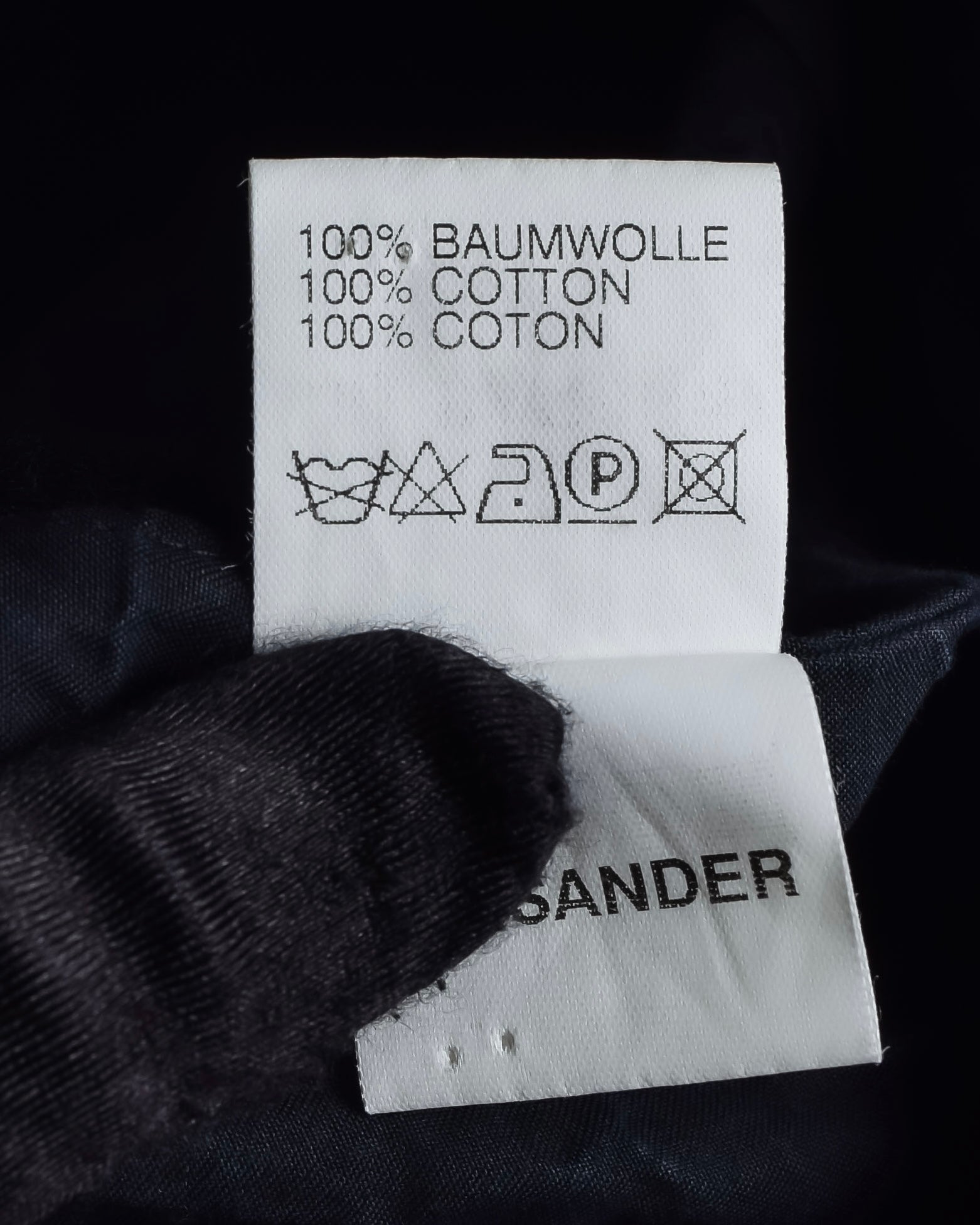 "JIL SANDER" Washer finish flat pocket design jacket