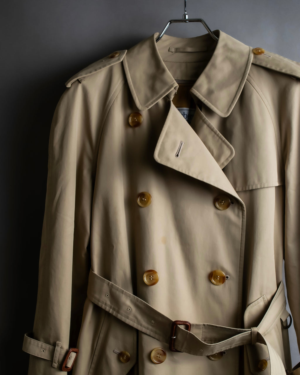"BURBERRYS" Military detail classic trench coat
