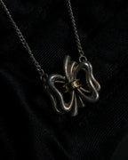 "Tiffany & Co." Silver 925 ribbon motif necklace