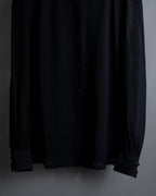 "Christian Dior PRETA PORTER" Compact gathered design crepe fabric blouse