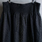 "PRADA" Embroidered design layered mid length flared skirt