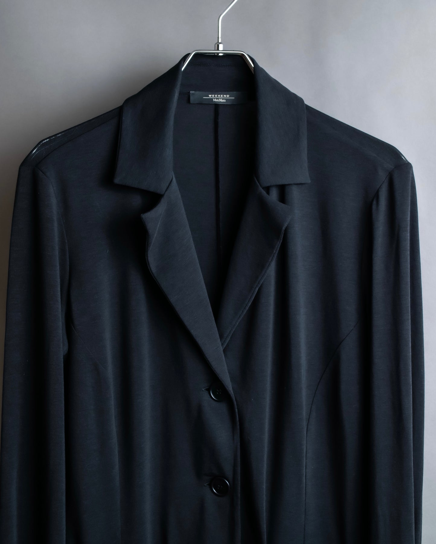 "Max Mara" Draped fabric patch pockets design tailored jacket