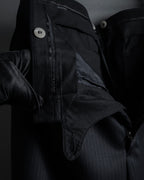 "GUCCI" 90's Elegant suiting pinstripe set up