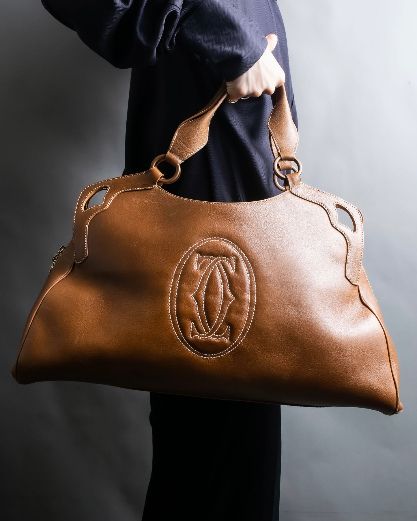 "Cartier" Marcello do leather collection boston bag