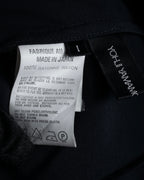 "Yohji Yamamoto +NOIR" 2005SS Rayon draping tailored jacket