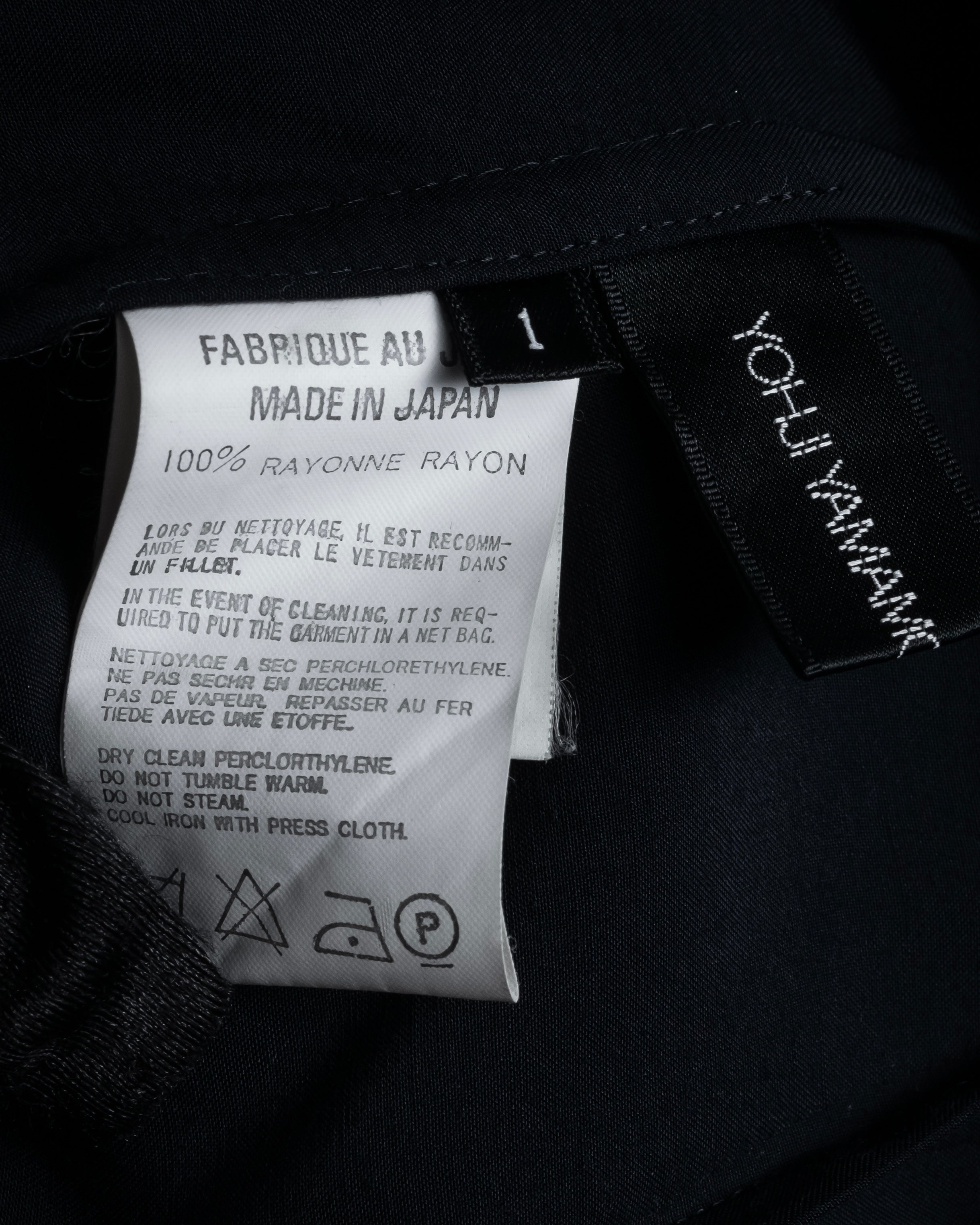 "Yohji Yamamoto +NOIR" 2005SS Rayon draping tailored jacket