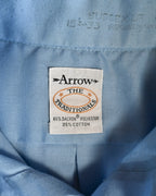 VINTAGE/ Button down cotton blue shirt