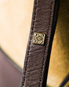 LOEWE/ “Midnight” Suede Mixed Drawstring Shoulder Bag