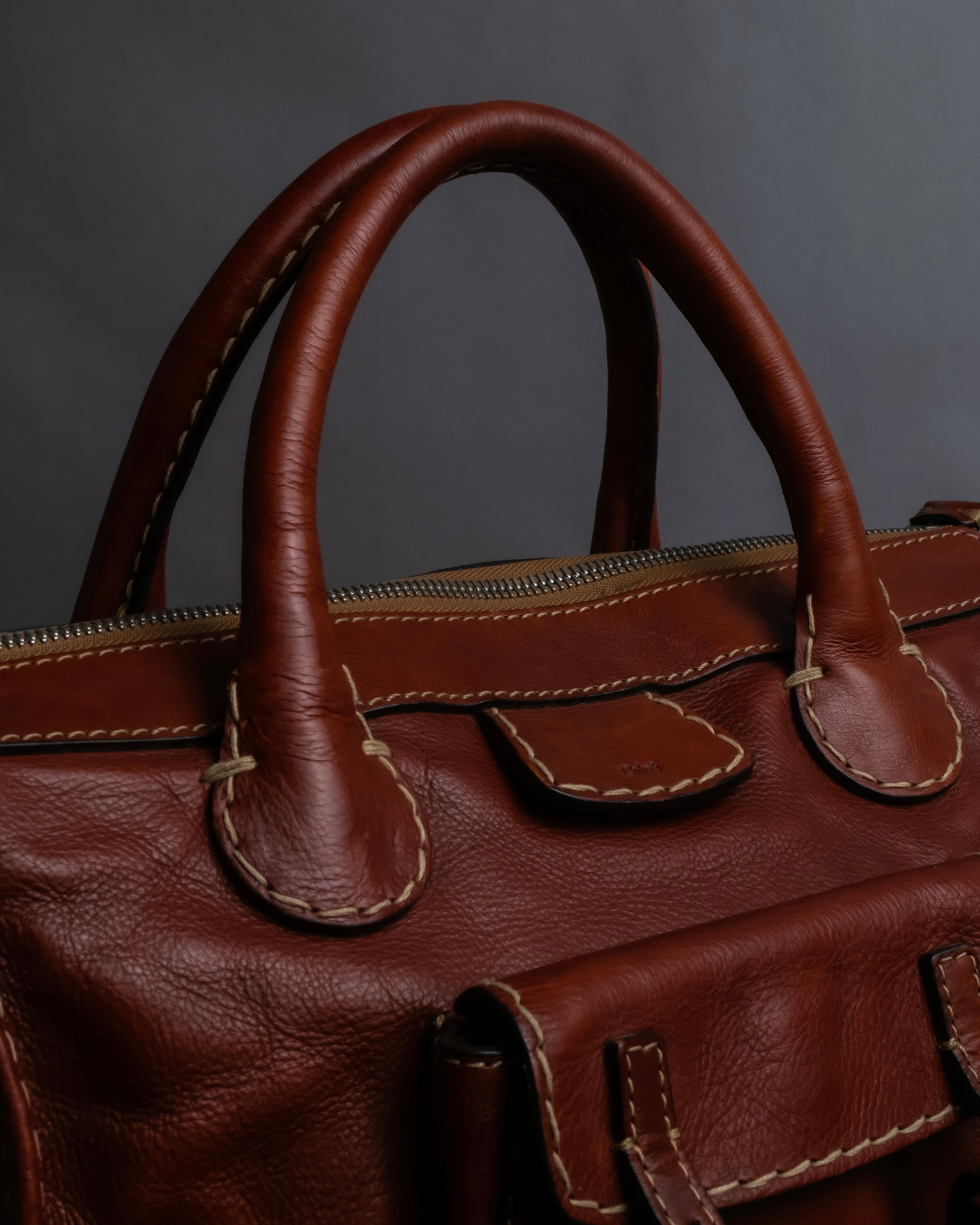 "Chloe" Edith series crossbody leather bag