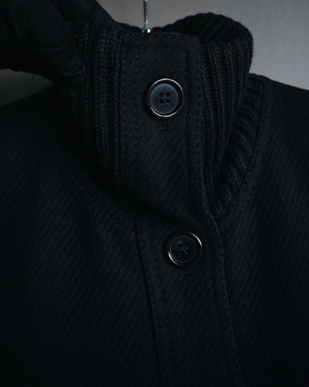 –SPECIAL– "Martin Margiela" 00’s rib knit collar wool cashmere jacket