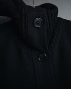 –SPECIAL– "Martin Margiela" 00’s rib knit collar wool cashmere jacket