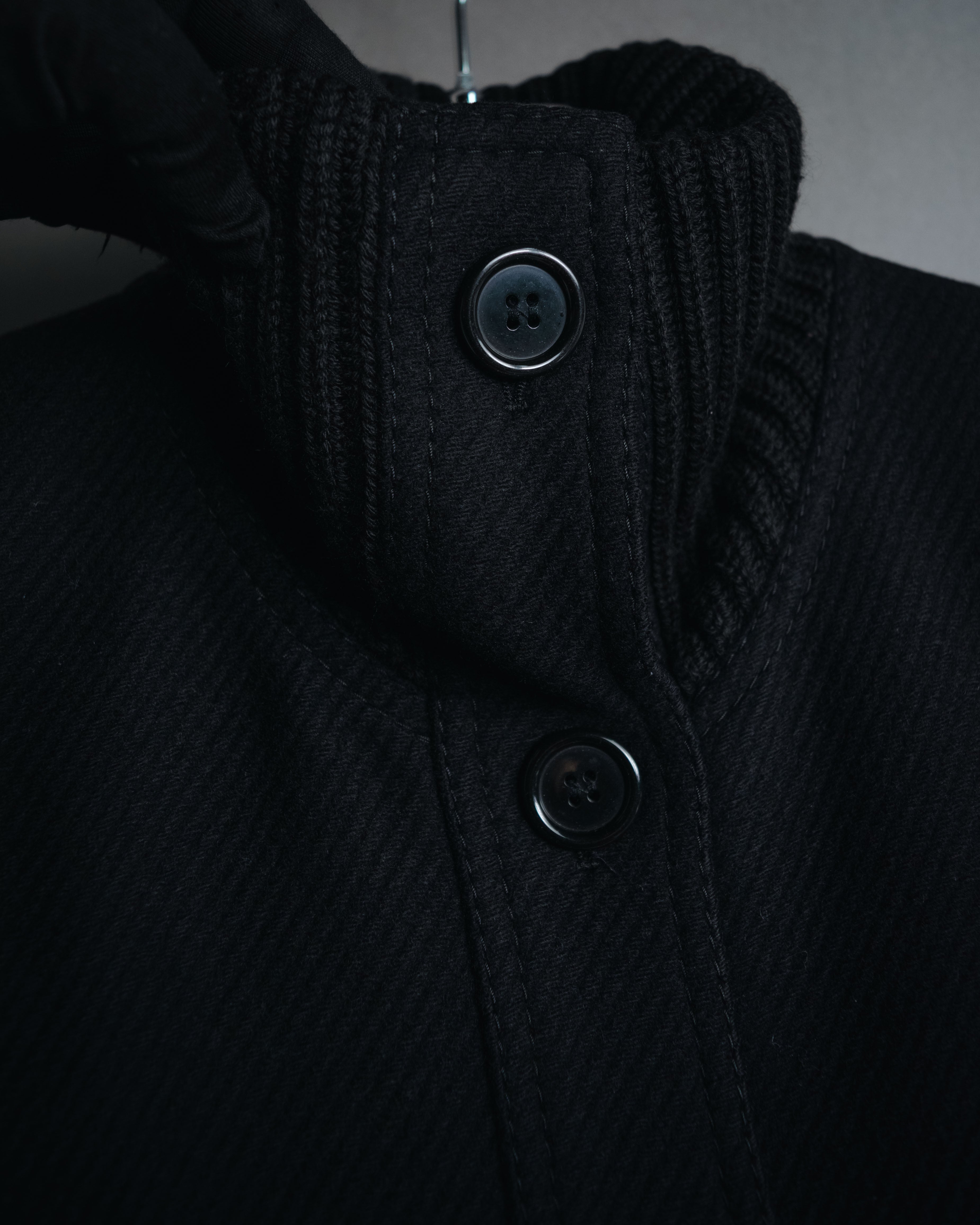 –SPECIAL– "Martin Margiela" 00’s rib knit collar wool cashmere jacket