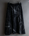 "Alviero Martini" Brushed marble pattern flared skirt