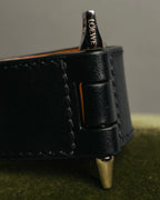 “LOEWE” 2010’s-2020’s industrial leather cuff bracelet