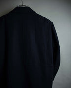 "COMME des GARCONS" 90's Front panel docking design chester coat