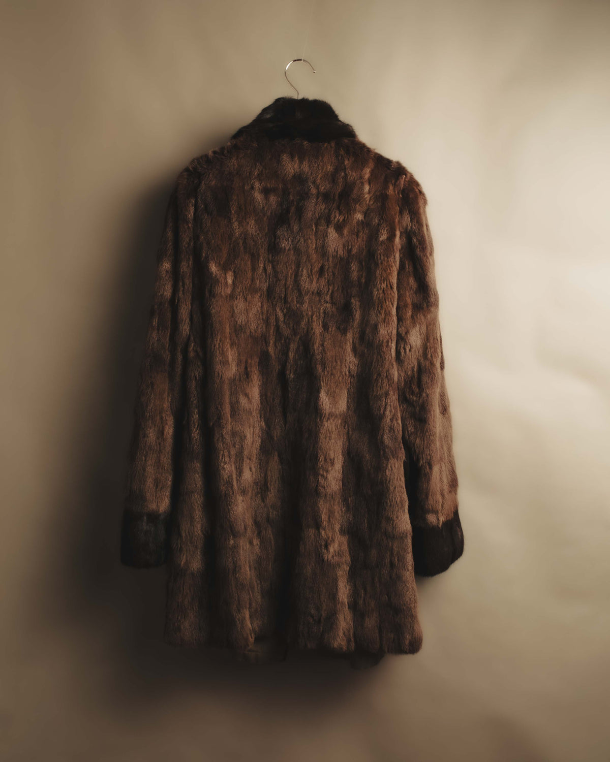 "ROBERTO VALENTINO" Reversible brown fur coat