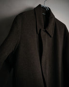 –SPECIAL– “HERMES” 90’s-00’s Concealed placket wool zip coat